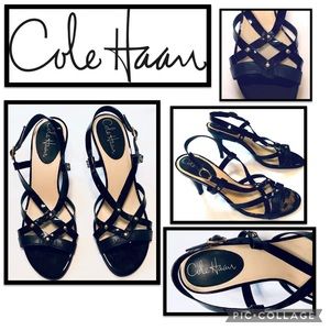 Cole Haan ‘Air Vineyard’ Black Slingback Sandals